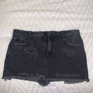 Free people mini denim skirt